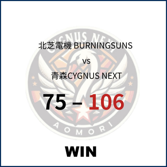 男子東北SB2リーグ vs 北芝電機 試合結果